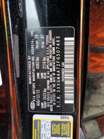 5XXGM4A72FG507463 KIA Optima Lx
