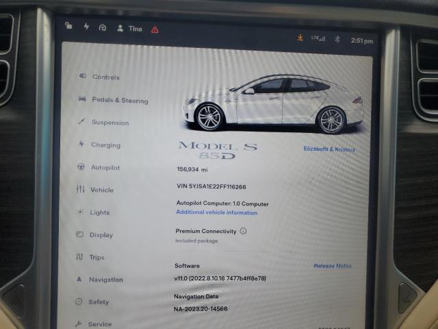 5YJSA1E22FF116266 Tesla MODEL S