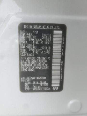 JN8AZ2AF1M9720941 Infiniti QX80 LUXE