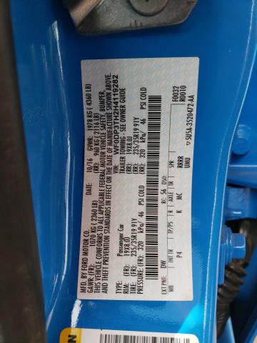 WF0DP3TH2H4119282 Ford FOCUS RS