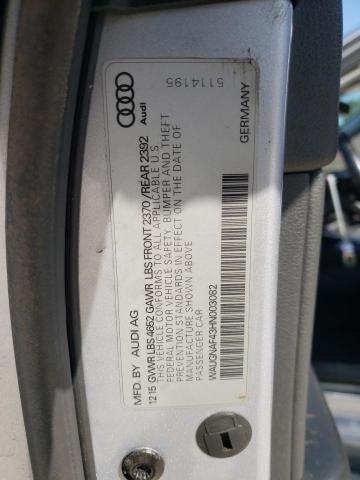 WAUGNAF43HN003082 Audi A4 PREMIUM