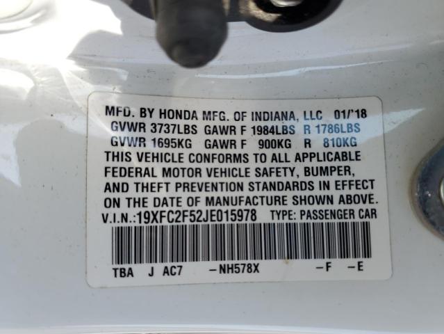19XFC2F52JE015978 Honda Civic Lx