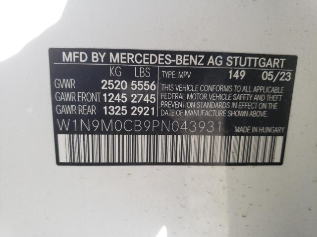 W1N9M0CB9PN043931 Mercedes-Benz Eqb 250+