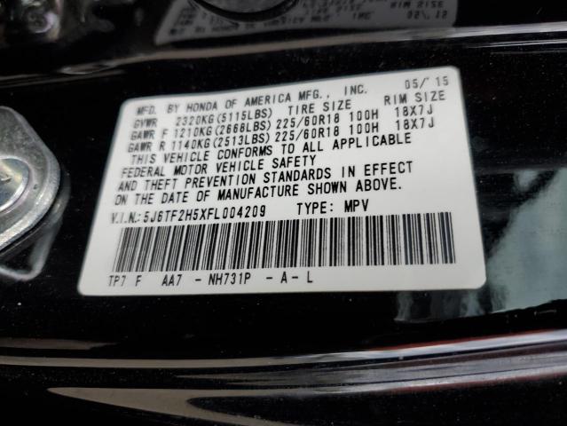 5J6TF2H5XFL004209 Honda Crosstour Exl