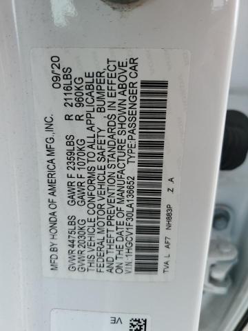 1HGCV1F30LA136652 Honda Accord Sport