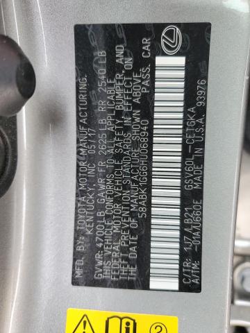 58ABK1GG6HU068940 Lexus ES 350