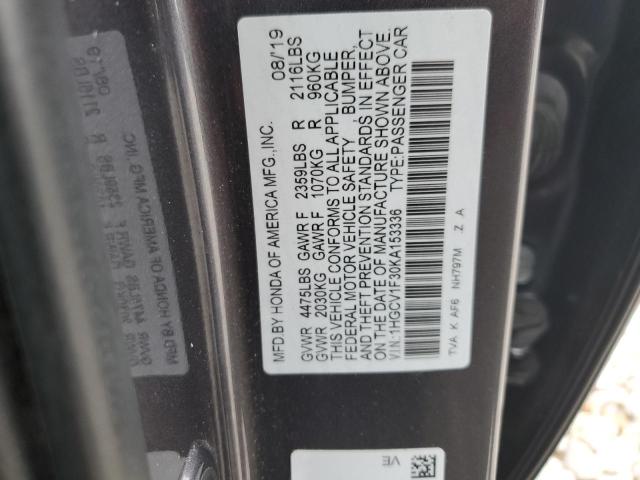 1HGCV1F30KA153336 Honda Accord Sport