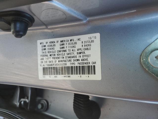 19UUB2F36GA000308 Acura TLX