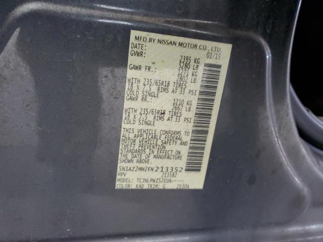 5N1AZ2MH2FN213352 Nissan MURANO S