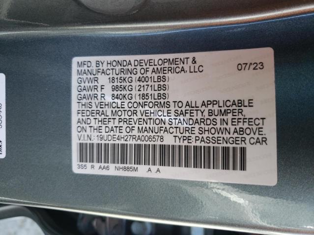 19UDE4H27RA006578 Acura Integra