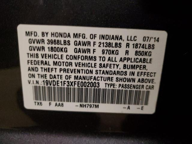 19VDE1F3XFE002003 Acura ILX 20