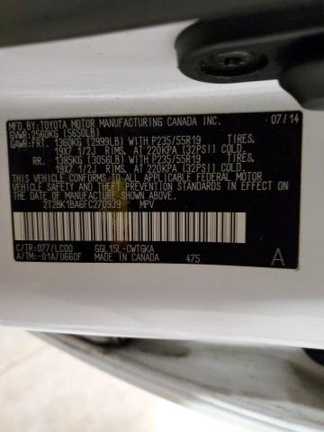 2T2BK1BA6FC270939 Lexus Rx 350 Base