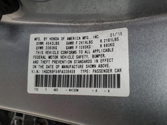 1HGCR6F54FA006459 Honda Accord Hybrid Exl