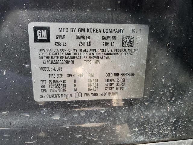 KL4CJASB6GB690408 Buick Encore