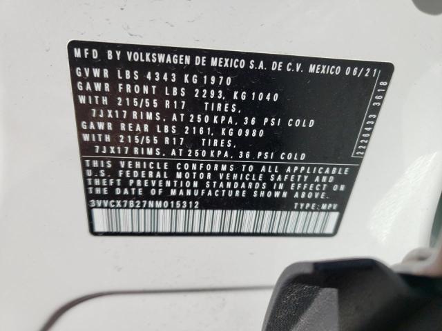 3VVCX7B27NM015312 Volkswagen TAOS S