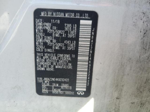 JN8AZ2NE4K9232422 Infiniti QX80 LUXE