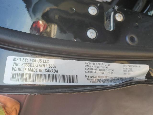 2C3CDZFJ7NH116566 Dodge Challenger R/t Scat Pack