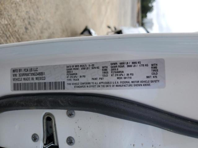 3C6RR6KTXNG348051 RAM 1500 Classic Tradesman