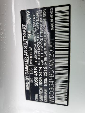 WDD3G4FB3KW020001 Mercedes-Benz A 220 4matic