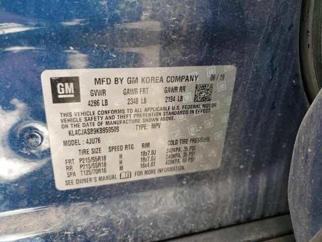 KL4CJASB9KB959509 Buick Encore Preferred