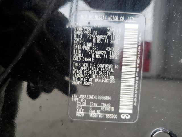JN8AZ2NE4L9255894 Infiniti QX80 LUXE