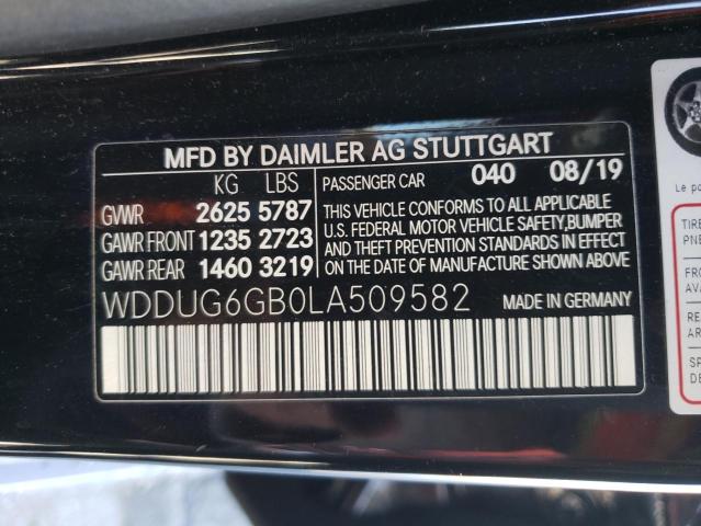 WDDUG6GB0LA509582 Mercedes-Benz S 450