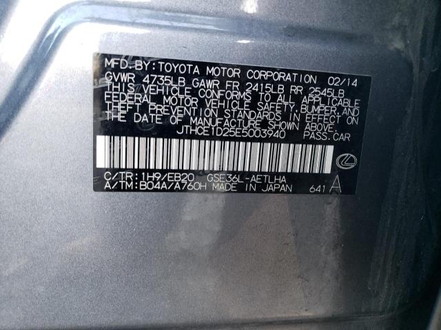 JTHCE1D25E5003940 Lexus IS 350
