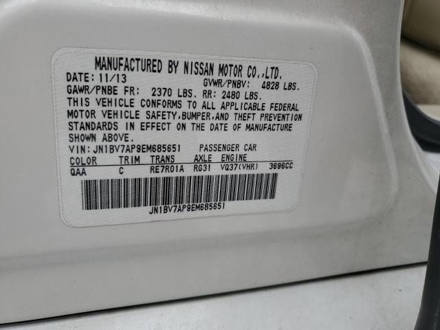 JN1BV7AP9EM685651 Infiniti Q50 BASE