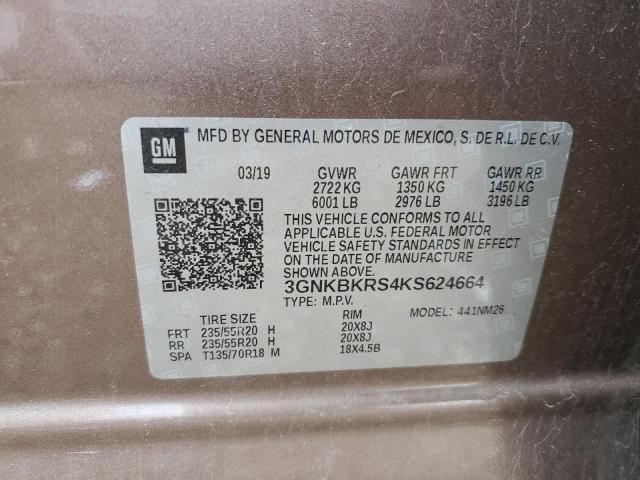 3GNKBKRS4KS624664 Chevrolet Blazer Premier