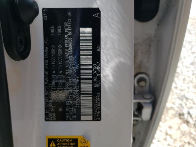 2T2ZK1BA2FC207948 Lexus RX 350