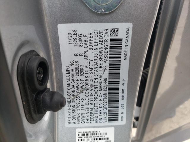 2HGFC2F86MH521446 Honda Civic Sport