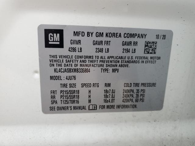 KL4CJASBXMB335804 Buick Encore Preferred
