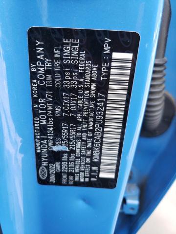 KM8K6CAB2PU932417 Hyundai Kona Sel