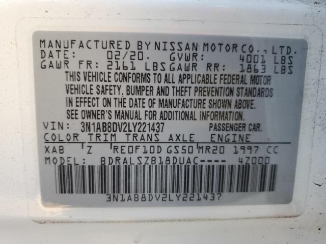 3N1AB8DV2LY221437 Nissan SENTRA SR