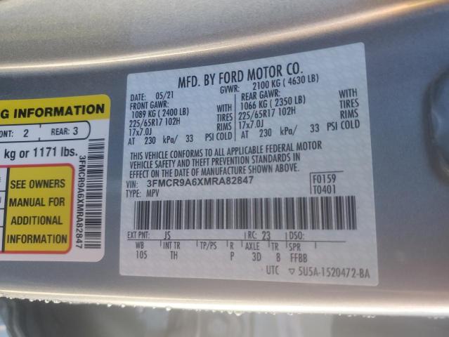 3FMCR9A6XMRA82847 Ford Bronco Sport