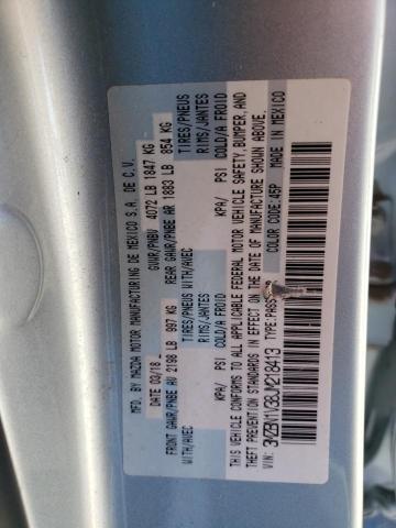 3MZBN1V38JM218413 Mazda 3 TOURING