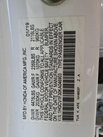 1HGCV1F30KA046903 Honda Accord Sport