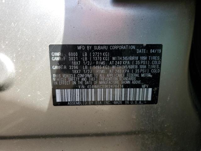4S4WMACD3K3478414 Subaru Ascent Premium