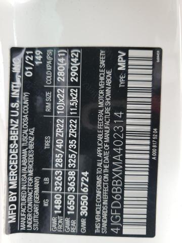 4JGFD6BBXMA402314 Mercedes-Benz Gle Coupe Amg 53 4matic