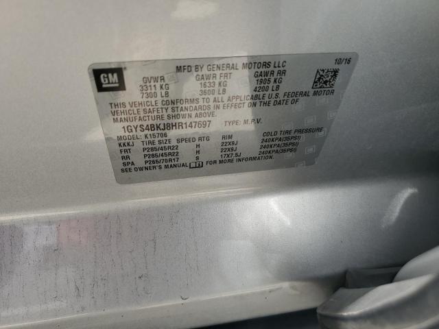 1GYS4BKJ8HR147697 Cadillac Escalade Luxury