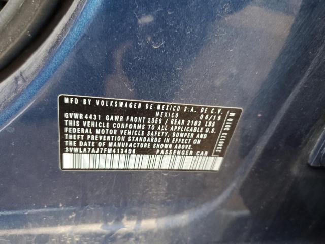 3VWLA7AJ7FM413496 Volkswagen JETTA TDI