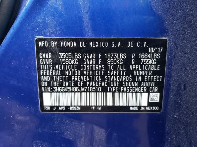 3HGGK5H86JM718510 Honda FIT EX
