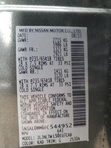 5N1AL0MM6FC544952 Infiniti QX60
