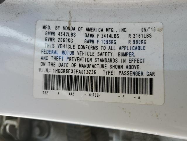 1HGCR6F35FA012236 Honda ACCORD HYBRID