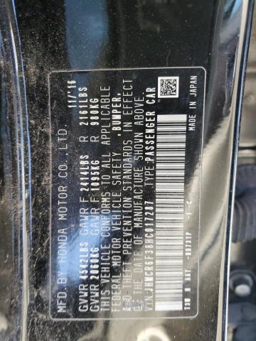JHMCR6F38HC017287 Honda ACCORD HYBRID