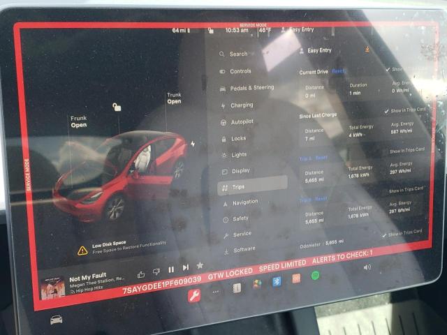 7SAYGDEE1PF609039 Tesla Model Y
