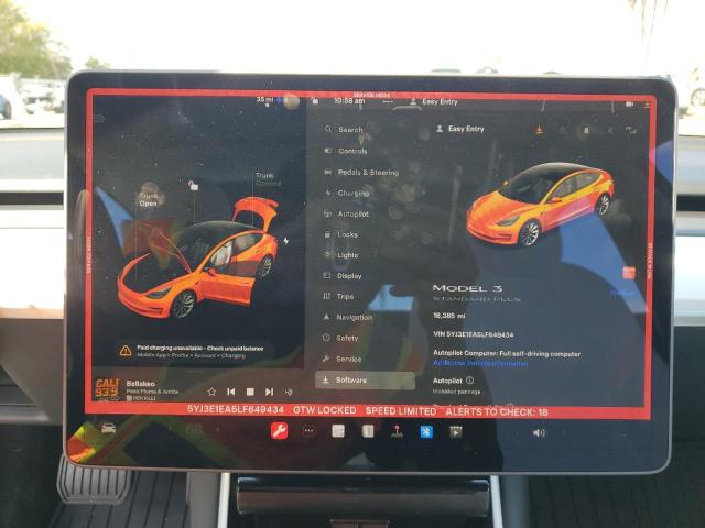 5YJ3E1EA5LF649434 Tesla MODEL 3