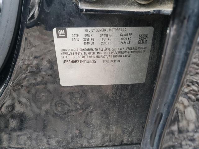 1G6AH5RX7F0136535 Cadillac ATS LUXURY