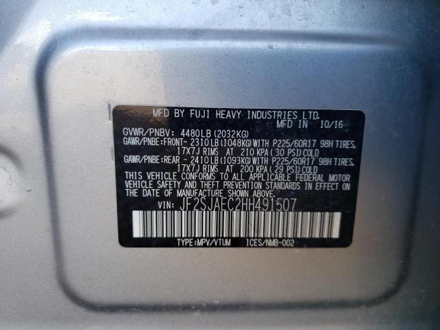 JF2SJAEC2HH491507 Subaru Forester 2.5i Premium