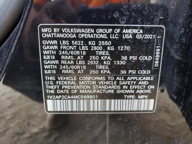 1V2AP2CA4MC569601 Volkswagen Atlas S